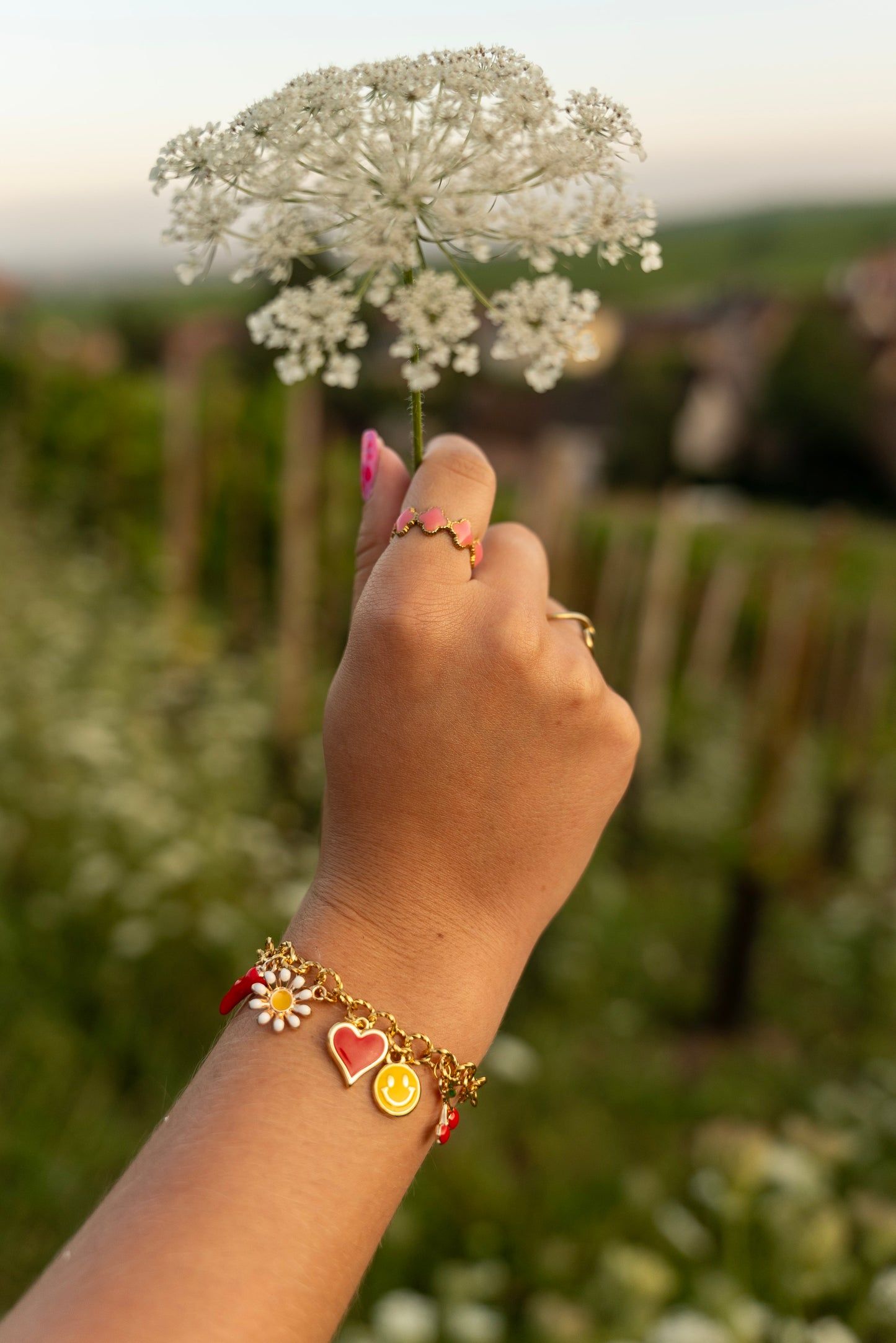 Bracelet charms good vibes